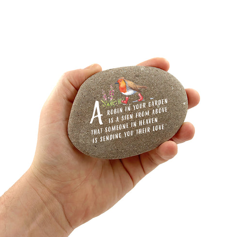 A Robin in Your Garden Pebble